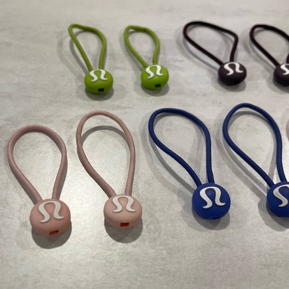 SOLD -- Vintage 🍋 Lululemon hair ties zipper pull lot rare - Picture 4 of 6